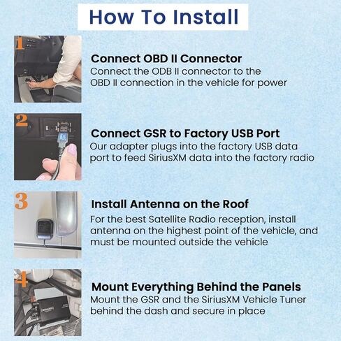 محول إضافي لراديو الأقمار الصناعية VAIS Technlogy GSR-FD04 SiriusXM متوافق مع أجهزة راديو Ford مختارة in Kuwait