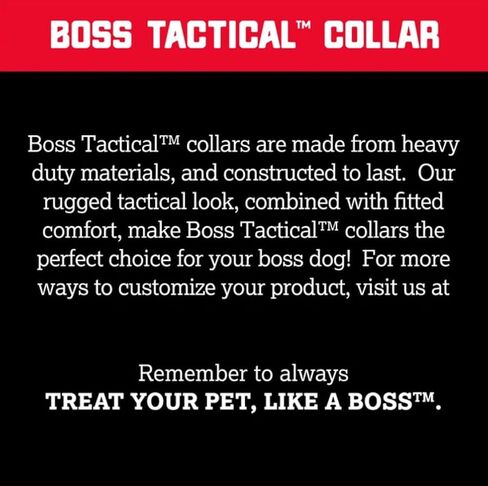 Boss Dog Tactical Collar, Teal, Large in Kuwait