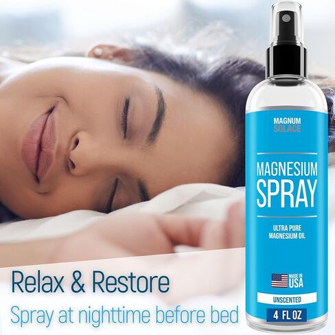 Magnesium Spray - Big 16 oz USP Grade Pure Magnesium Oil Spray - Made in USA Since 2008 in Saudi Arabia