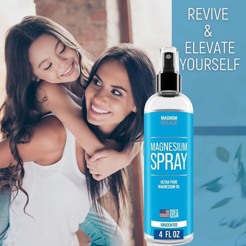 Magnesium Spray - Big 16 oz USP Grade Pure Magnesium Oil Spray - Made in USA Since 2008 in Saudi Arabia