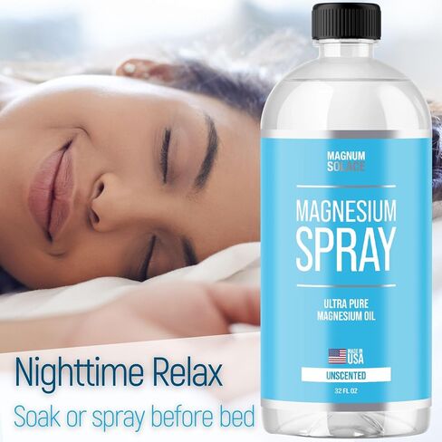 Magnesium Spray - Big 16 oz USP Grade Pure Magnesium Oil Spray - Made in USA Since 2008 in Saudi Arabia