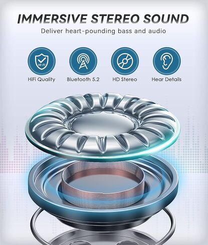 سماعات رأس للنوم من MUSICOZY مزودة بتقنية البلوتوث 5.4 سماعات رأس لاسلكية للنوم للنوم الجانبي in Kuwait