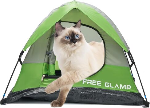 Red Outdoor Portable Cat Tent House Waterproof, Cave Bed for Indoor Small Pets,21.6x21.6x14'' in Saudi Arabia