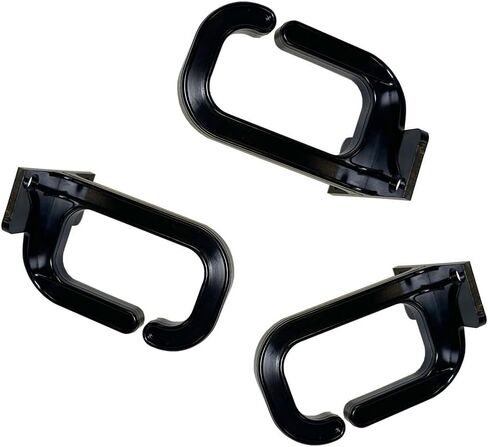 Quest Manufacturing Vertical D-Ring Cable Manager, 34 Cables, 1 Unit, Black (VD-00-034-2), Pack of 2 Pcs in Kuwait