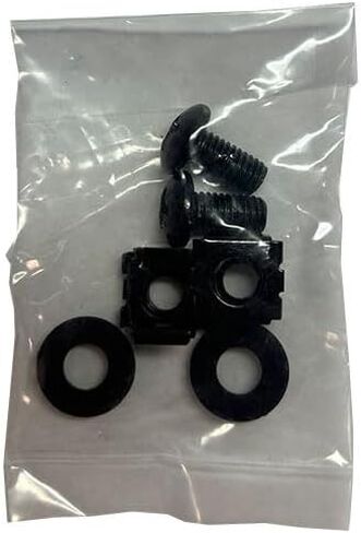 Quest Manufacturing Vertical D-Ring Cable Manager, 34 Cables, 1 Unit, Black (VD-00-034-2), Pack of 2 Pcs in Kuwait