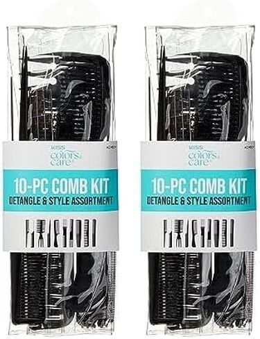 KISS Professional 10-pc Comb Set-Detangle & Style Assortment in Kuwait