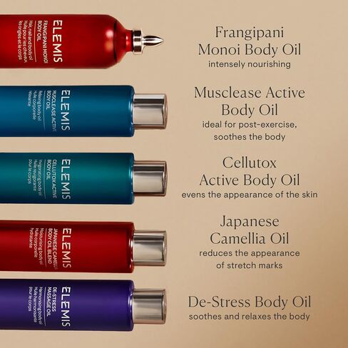 ELEMIS Musclease Active Body Oil, Fast-Absorbing Deeply Penetrates to Help Relieve, Relax, Soothe Tired and Tense Muscles, Color, Rosemary, 100 ml, 3.3 Fl Oz in Saudi Arabia