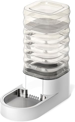 Gravity 4.5L Dog and Cat Water Bowl Dispenser, Automatic Stainless Steel Dog Water Bowl, 100% BPA-Free, Self-Filling Large Capacity Pet Water Feeder for Dogs and Cats in Saudi Arabia