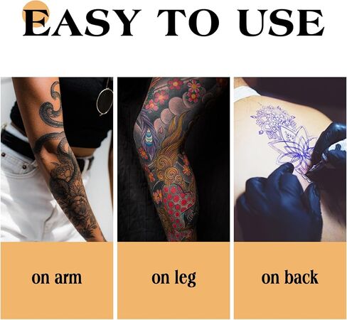 Tattoo Grip Tape - Ruicoo 4pcs Tattoo Grip Wrap Cover Disposable Tape Self-adhesive Bandage 2"x 5 Yards Black Tattoo Grip Tape for Tattoo Machine Grip Accessories, Tattoo Supplies in Kuwait