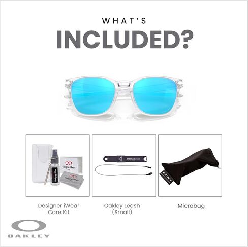 Oakley Ojector OO9018 Rectangle Sunglasses for Men + BUNDLE Accessory Leash + Designer iWear Kit in Saudi Arabia