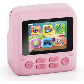 طباعة فورية لكاميرا Contixo Kids - كاميرات فورية للأطفال بدقة 1080 بكسل تطبع الصور، وكاميرا رقمية سيلفي بشاشة 2.4 بوصة بدقة 12 ميجابكسل مع ورق طباعة، لعبة كاميرا محمولة، هدية ممتعة للفتيات والأولاد باللون الأزرق in Kuwait