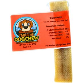 Taboche Dog Chew- Yak Cheese - All Natural & Organic- Long Lasting- A Flavor of The Himalayas - Medium - 5.5 oz (155g) - Pack of 2