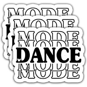 (3Pcs) Just a Girl Who Loves Dance Sticker, Retro Girls Dancing Stickers, Waterproof Vinyl Decal for Books Laptops Phones Tumblers Water Bottles, Gifts for Girls Teen Girls Dancers, Size 3 x 2.8 Inch