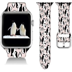 Compatible With Butterfly Apple Watch 38/40/41/42/44/45mm For Women Men,Soft Silicone Sport Animal Gifts Decorations Replacement Wristband Band For Iwatch Series 8 7 6 5 4 3 2 1 SE.