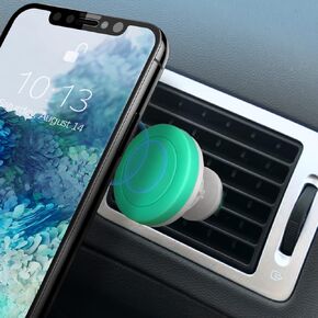 Magnetic Phone Mount for Car, 360°Rotatable Phone Holder for Dashboard, Windshield, Air Vent, Universal for iPhone 13/Pro/Pro Max/11, Samsung Galaxy More Devices (Gray)