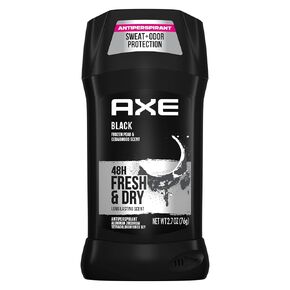AXE Antiperspirant Stick For Men 48 Hour Sweat And Odor Protection For Long Lasting Freshness, Black Frozen Pear & Cedarwood Men's Deodorant 2.7 oz 4 Count