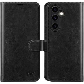 OCASE Compatible with Samsung Galaxy A55 Wallet Case, PU Leather Flip Folio Case with Card Holders RFID Blocking Kickstand [Shockproof TPU Inner Shell] Phone Cover (2024), Mint Green
