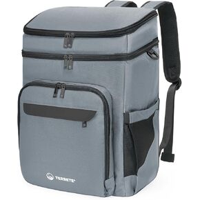 Backpack Cooler Leakproof 30 Cans, Double Deck Insulated Cooler Backpack for Men & Women, Lightweight Insulated Backpack for Travel, Camping, Beach