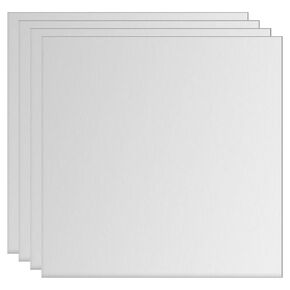 uxcell Aluminum Sheet, 4 Pcs 200mm x 200mm x 1mm Thickness Square 5052 Aluminum Plate for Industrial, Black