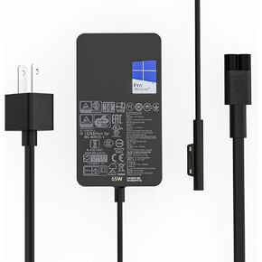 65W Surface Pro Charger Fit for Microsoft Surface Pro 9 8 7+ 7 6 5 4 3 X Fit Model 1706 1800 1943 1963 1625 1796 1769 1735 Laptop AC Adapter Power Supply Cord