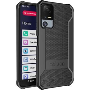 BELTRON Jitterbug Smart 4 Phone Case, Slim Industrial Strength Protective Grip Case with Reinforced Technology for TCL 40XL / Lively Jitterbug Smart4 (Red)