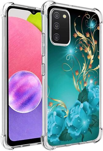 for Galaxy A03S Case, Slim Flexible TPU for Girls Women Airbag Bumper Shock Absorption Rubber Soft Silicone Case Cover Fit for Samsung Galaxy A03S (Butterfly) in Saudi Arabia