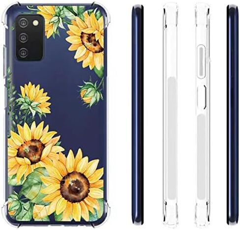 for Galaxy A03S Case, Slim Flexible TPU for Girls Women Airbag Bumper Shock Absorption Rubber Soft Silicone Case Cover Fit for Samsung Galaxy A03S (Butterfly) in Saudi Arabia