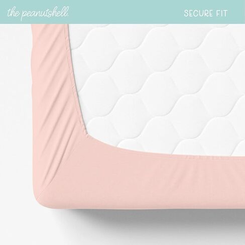 The Peanutshell Organic Bassinet Sheets for Boys or Girls, 100% Jersey Cotton, Universal Fit for Oval, Rectangle, Hourglass Crib Mattresses, Safari Nursery Decor, Elephant, Giraffe, Lion, Zebra in Saudi Arabia