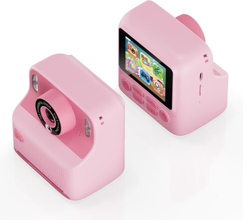 طباعة فورية لكاميرا Contixo Kids - كاميرات فورية للأطفال بدقة 1080 بكسل تطبع الصور، وكاميرا رقمية سيلفي بشاشة 2.4 بوصة بدقة 12 ميجابكسل مع ورق طباعة، لعبة كاميرا محمولة، هدية ممتعة للفتيات والأولاد باللون الأزرق in Kuwait