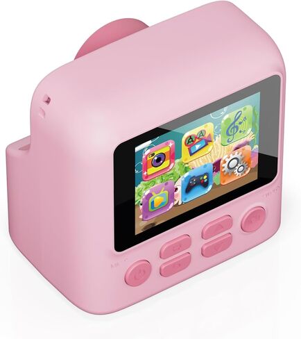 طباعة فورية لكاميرا Contixo Kids - كاميرات فورية للأطفال بدقة 1080 بكسل تطبع الصور، وكاميرا رقمية سيلفي بشاشة 2.4 بوصة بدقة 12 ميجابكسل مع ورق طباعة، لعبة كاميرا محمولة، هدية ممتعة للفتيات والأولاد باللون الأزرق in Kuwait
