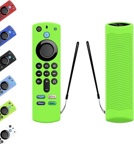 Fire Stick Remote Cover for Alexa Voice Remote 3rd Gen, [Shock Proof+Anti-Drop] Fire TV Stick Remote Control Cover, Silicone Protective Case Sleeve for Firetv Stick (Black) in Saudi Arabia