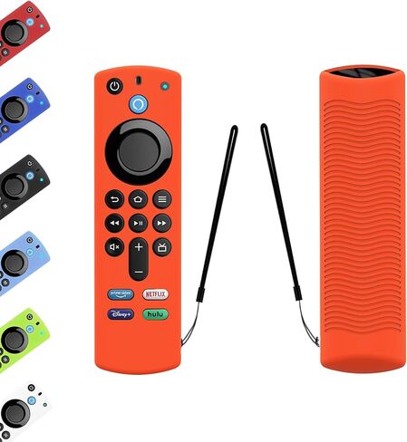 Fire Stick Remote Cover for Alexa Voice Remote 3rd Gen, [Shock Proof+Anti-Drop] Fire TV Stick Remote Control Cover, Silicone Protective Case Sleeve for Firetv Stick (Black) in Saudi Arabia