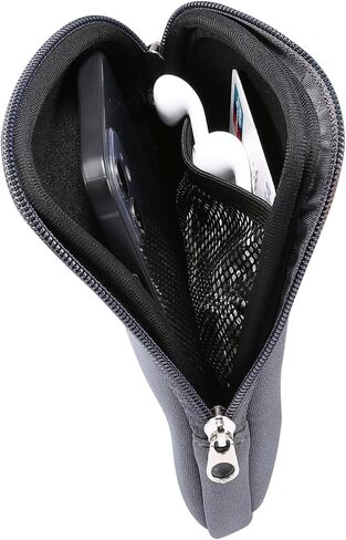 Cell Phone Bag for Men Women, Waterproof Phone Pouch Holder, Dual Zipper Cellphone Case Dry Bag with Lanyard Wallet Purse Handbag Universal Neoprene Phone Sleeve Holder Neck Strap Chest Bag in Kuwait
