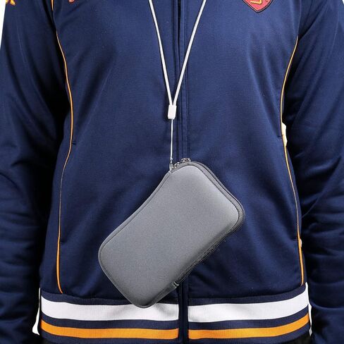 Cell Phone Bag for Men Women, Waterproof Phone Pouch Holder, Dual Zipper Cellphone Case Dry Bag with Lanyard Wallet Purse Handbag Universal Neoprene Phone Sleeve Holder Neck Strap Chest Bag in Kuwait