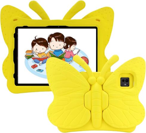 حافظة للأطفال لجهاز iPad Pro 11 بوصة 2024 M4 الجيل الخامس، غطاء واقٍ بحامل من إسفنج EVA لطيف على شكل فراشة للأطفال لجهاز iPad Air 11 بوصة 2024 (الجيل السادس) - أرجواني in Kuwait