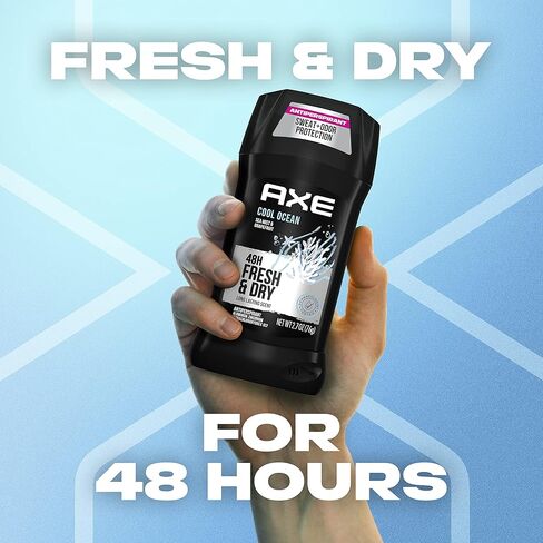 AXE Antiperspirant Stick For Men 48 Hour Sweat And Odor Protection For Long Lasting Freshness, Black Frozen Pear & Cedarwood Men's Deodorant 2.7 oz 4 Count in Saudi Arabia