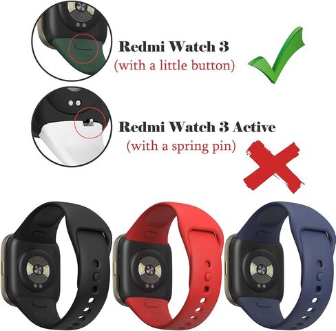 Bands for Xiaomi Redmi Watch 3 Active/Redmi Watch 3 Straps for Women Men, 12 Pack Soft Silicone Strap Replacement Wristbands Compatible with Xiaomi Watch 3/Watch 3 Active in Kuwait