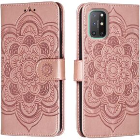 for Oneplus 8T Plus Case, Oneplus 9R Case Wallet with Card Holder Kickstand Magnetic Soft Leather Flip Fold Case for OnePlus 8T Cover (Purple)