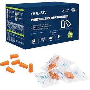 Ear Plugs Quiet Foam Earplugs,NRR38 Noise Reduction High Decibel Sound Blocking Soft Earplugs,Disposable Hearing Protection Bulk for Earplugs Dispenser (500 Pairs)