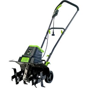 Earthwise TC70025 7.5-Inch 2.5-Amp Corded Electric Tiller/Cultivator, 7.5-Inch, 2.5-Amp Corded, Grey