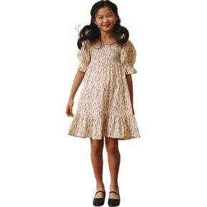 NOTHING FITS BUT Girls' Classic Cotton Muslin Hana Dress