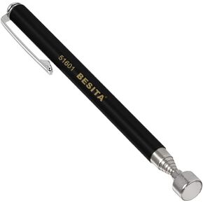 Magnetic Pickup Tool - 24" Bend-It Flexible Magnet Pick-Up Sweeper Bendable Retriever Stick for Hard-to-Reach Home Sink Drains, Car Keys, USB's, Bolts, Nuts, Screws