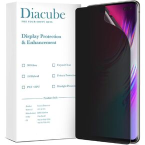 [2 Pack Privacy Screen Protector for Galaxy S22 Ultra, Full Glue Anti-Spy PET EPU Hybrid Screen Protector, Fingerprint Compatible, Self-Healing, Easy Installation with Alignment Tool