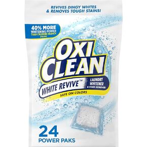 OxiClean White Revive Laundry Whitener & Stain Remover Power Paks, 24 Count