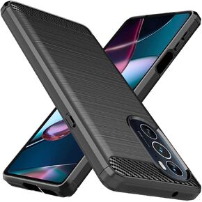 جراب Osophter لهاتف Motorola Edge Plus 2022، جراب Moto Edge Plus 2022 ممتص للصدمات من مطاط TPU المرن غطاء هاتف خلوي واقي لهاتف Motorola Edge Plus 5G UW 2022 (أزرق داكن)