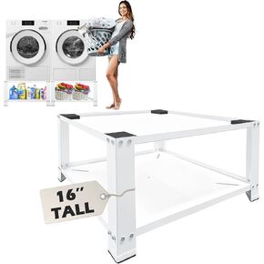 Royxen Laundry Pedestal 28" Wide Universal Fit 700lbs Capacity, Washing Machine Base Stand Dryer Base Platform Heavy Duty with 16" Height, Newest Model