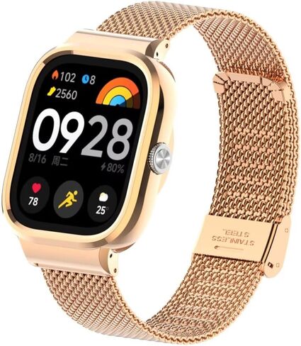 Compatible for Xiaomi Redmi Watch 4 Bands,Stainless Steel Metal Replacement Strap Bracelet Watchband Accessories for Redmi Watch 4 Smartwatch in Saudi Arabia