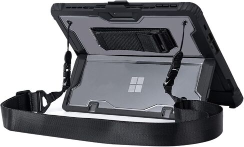 for Microsoft Surface Pro 13inch 12th(2026) Pro11 Pro10 Pro9 Case 2024/2022, Thicken and Rugged Protective Cover, Compatible Keyboard Cover, Including Hand Strap Shoulder,Black in Saudi Arabia