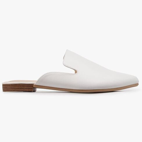 MUSSHOE Women’s Pointed Toe Mule Flats: Comfortable Lightweight Slip On Backless Loafers with Memory Foam for Office Work & Dressy Casual Wear in Saudi Arabia