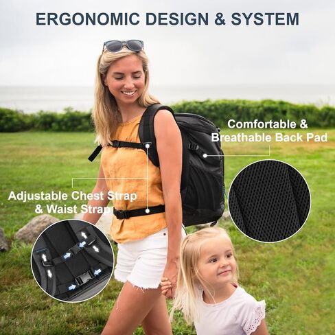 SPARTER Backpack Cooler Insulated 33/49 Can Leakproof Waterproof Bag Beach | 20H Double Compartments Multi Pockets Bottle Opener Water Resistant Lightweight Padded Strap Picnic Hiking Camping Men Women in Kuwait